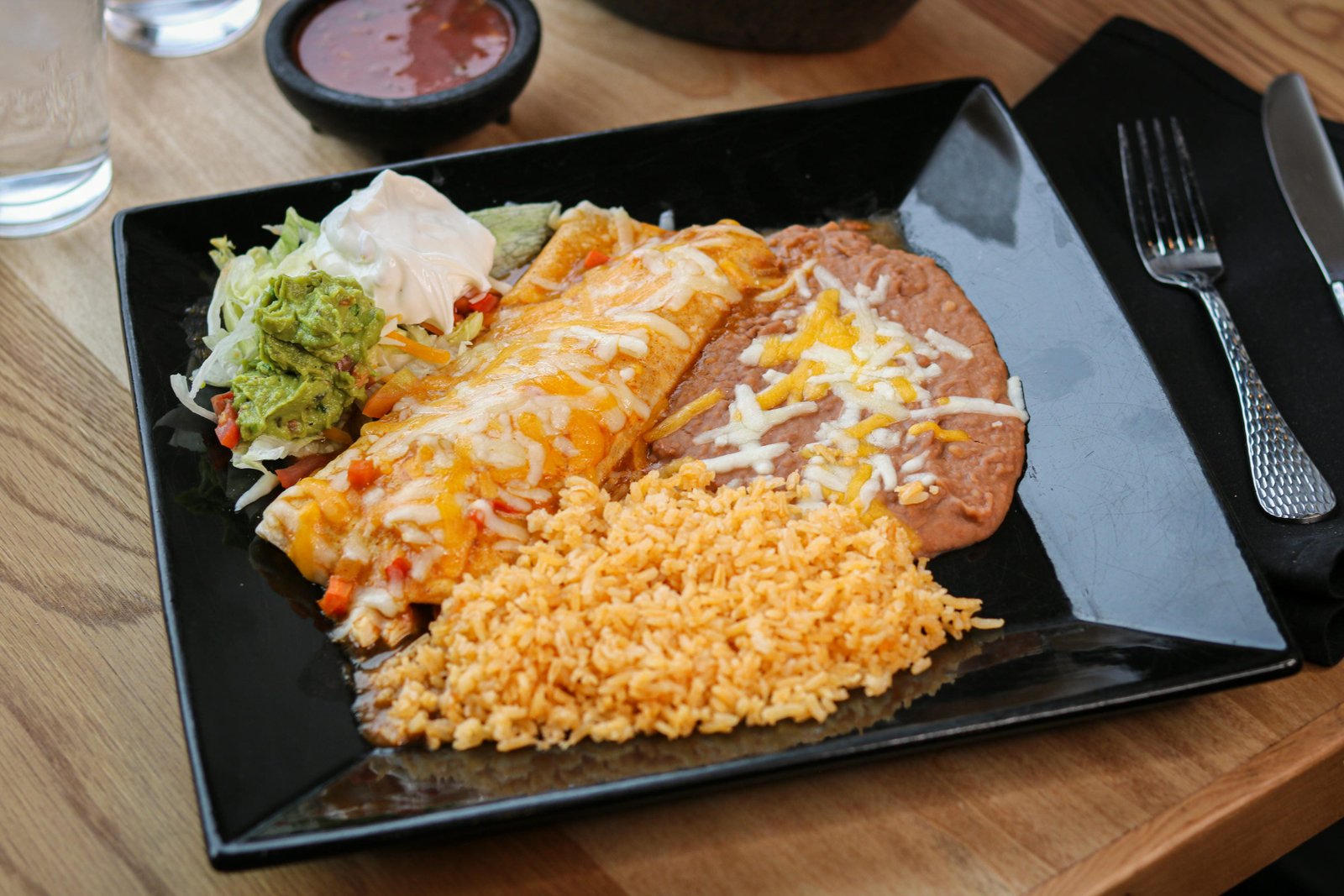 Super burrito at Tequila Fuego Longview